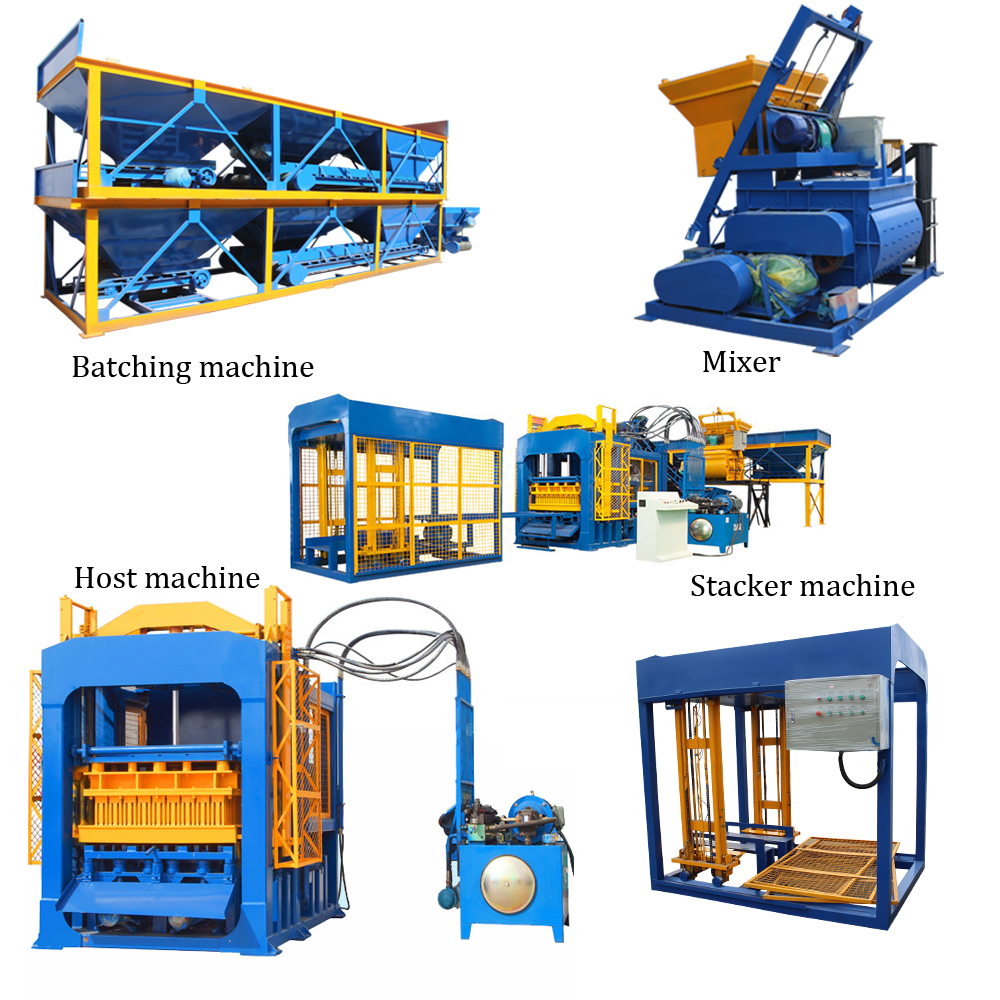 QT8-15 fully automatic concrete block making machine