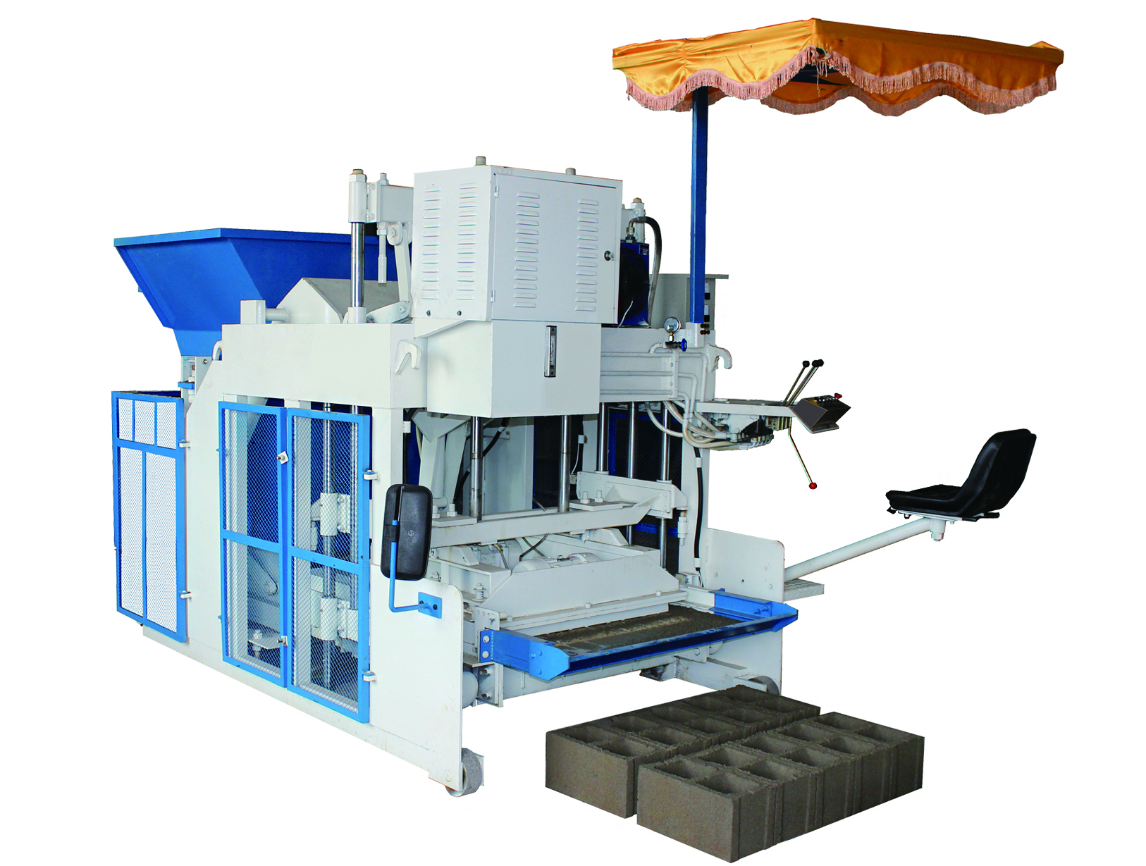 QT10-15 concrete block making machine