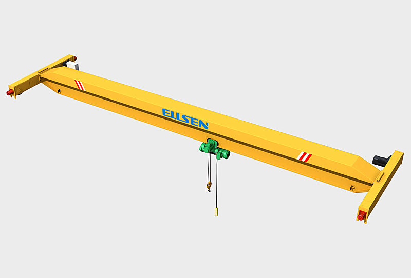 top running single girder crane