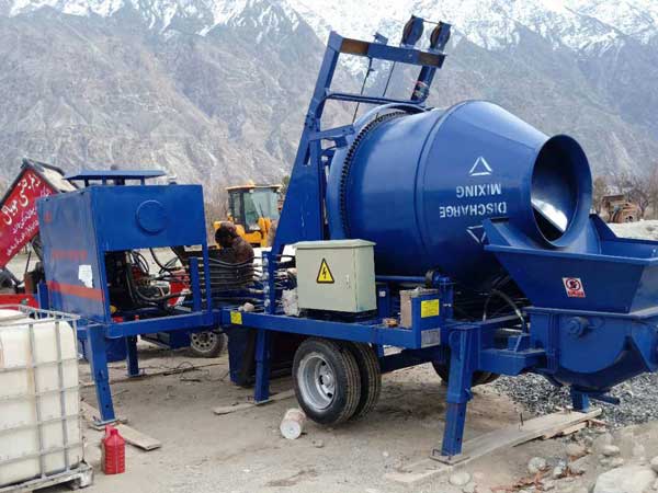 ABJZ40C diesel mobile concrete pump mixer