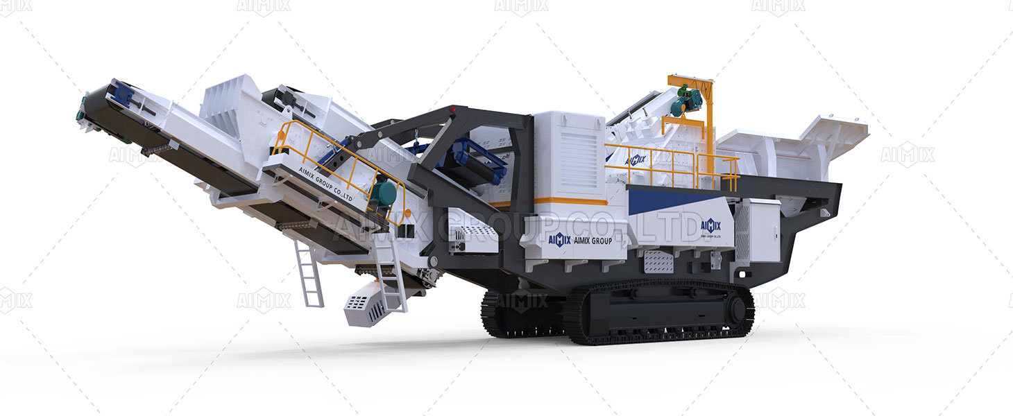 crawler-type stone crusher plant