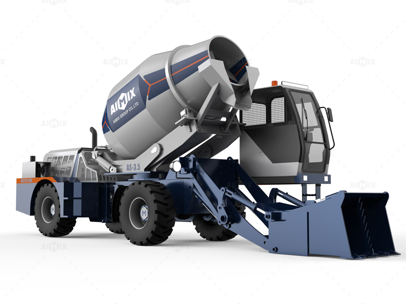 AS-3.5A self-loading mobile concrete mixer truck
