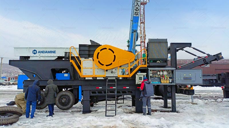 Mobile Stone Crusher Plant for Construction Aggregate