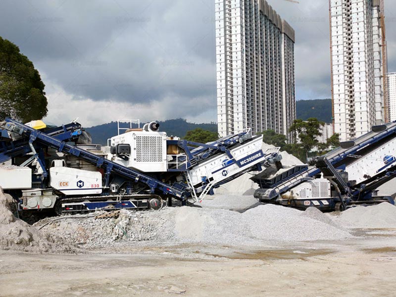 Andamine maobile aggregate crushing plant