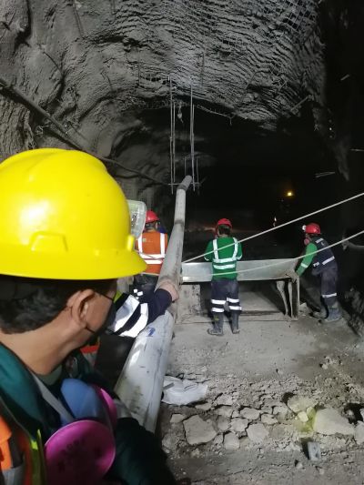 ABT80D Electric Concrete Pump for Tunnel Construtction in Peru